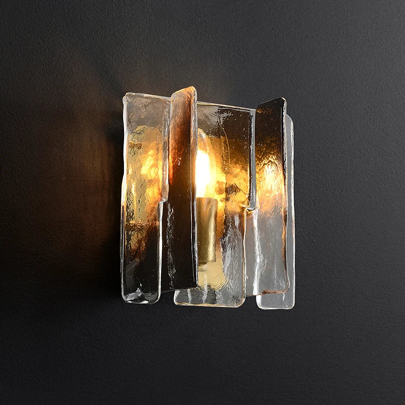 Applique murale en cuivre verre teinté moderne luxe - vue 3 sur 4