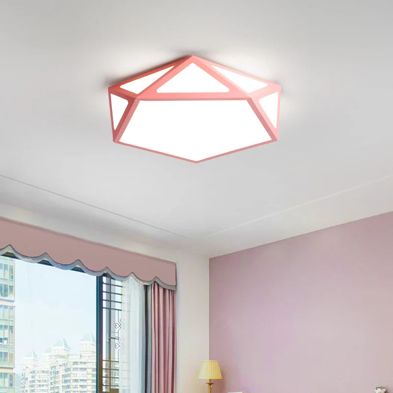 plafonnier led ultra-mince moderne géométrique simple et créatif - vue 3 sur 18