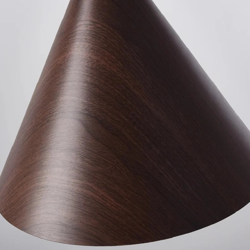 lustre en bois de noyer rétractable à bras pivotant moderne - vue 6 sur 16