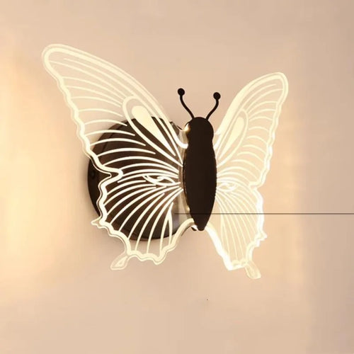 applique murale LED papillon pour chambre d'enfant décoration murale - vue 3 sur 10