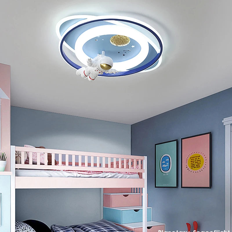 lustre led créatif trois têtes pour enfants - vue 5 sur 14