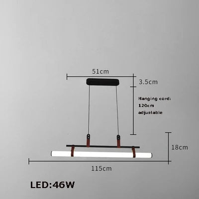 lustre minimaliste à led tendance 2022 éclairage suspendu - vue 10 sur 10