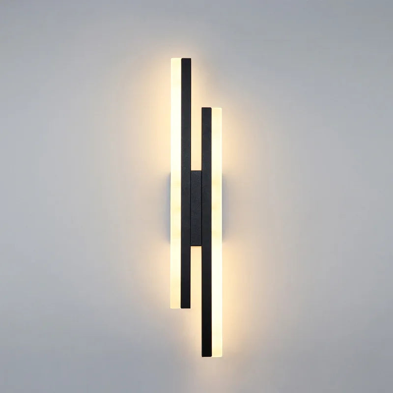 applique murale led verticale de luxe à deux têtes moderne - vue 8 sur 8
