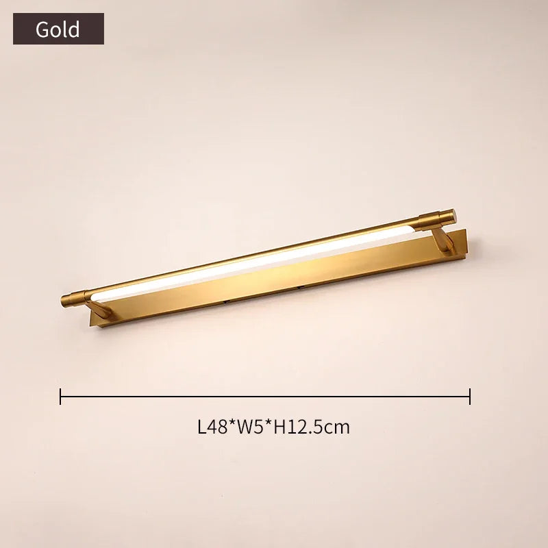 applique led moderne en cuivre pour miroir avant - vue 15 sur 15