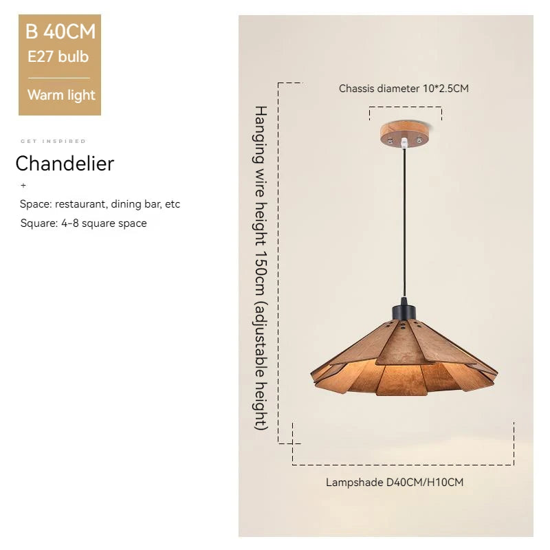 plafonnier en bois rétractable pour décoration intérieure lumineuse - vue 15 sur 18