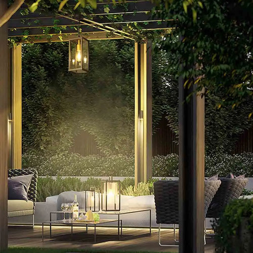 suspension rétro imperméable pour éclairage extérieur décoratif - vue 2 sur 8
