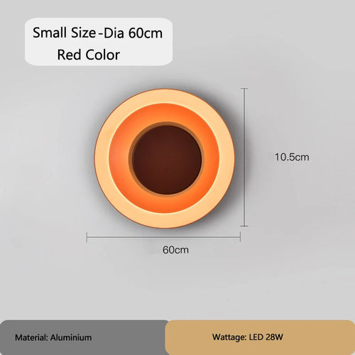 Modern Round Wall Lamps for Bedroom Bedside Living Room Wall Light Decorative Illuminaire 25cm 40cm 60cm Bar Stair Night Lamps
