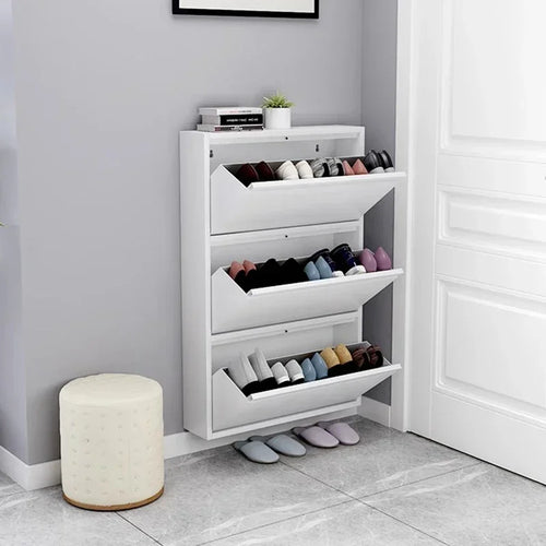 étagère à chaussures moderne en bois pour rangement intérieur élégant - vue 3 sur 53