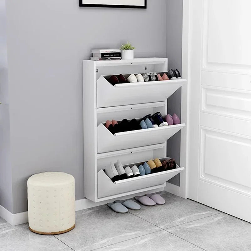 étagère à chaussures moderne en bois pour rangement intérieur élégant - vue 2 sur 53