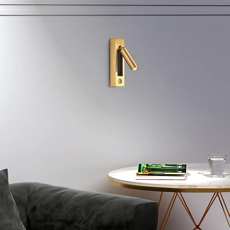 applique murale moderne avec chargeur usb et projecteur rotatif led - vue 6 sur 23