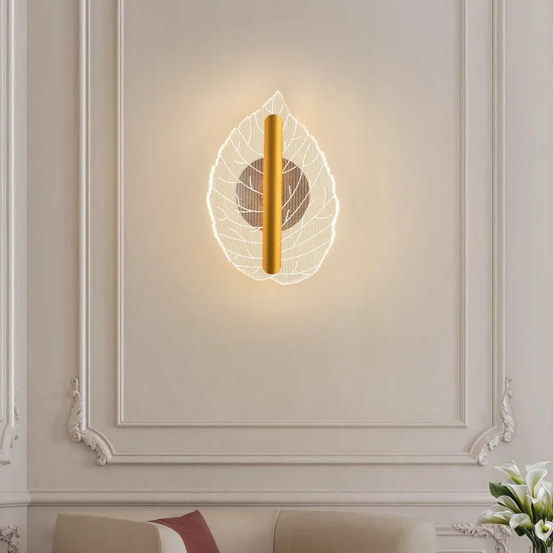 applique murale led en forme de feuille pour éclairage créatif - vue 3 sur 8