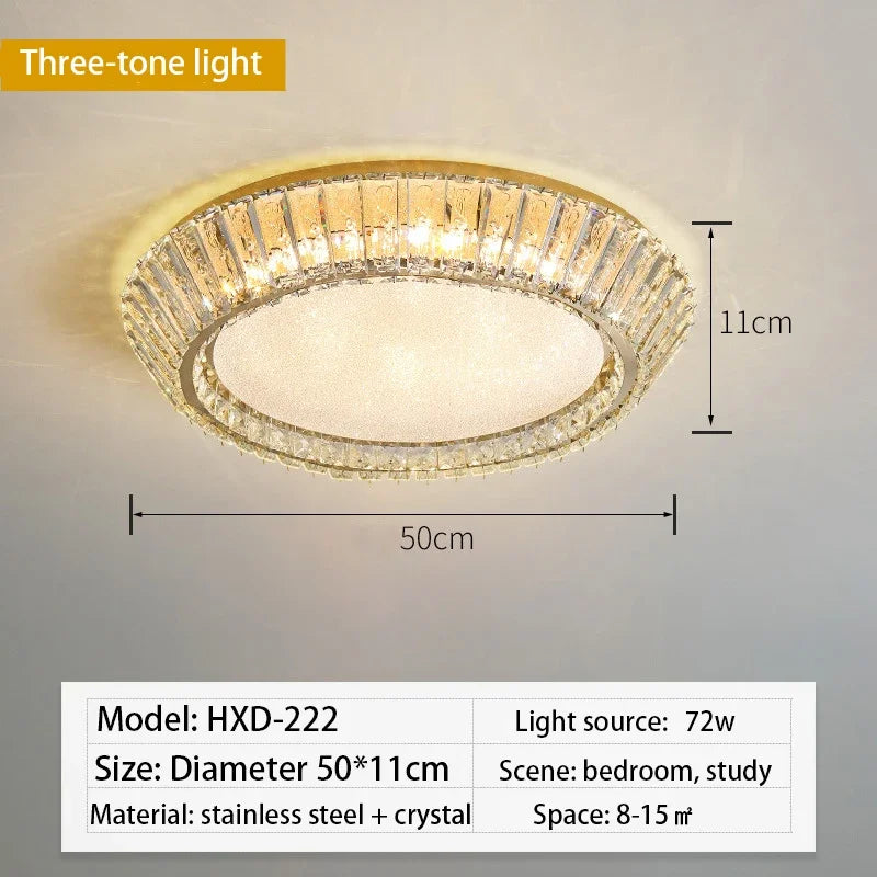 plafonnier en cristal de luxe pour décoration intérieure élégante - vue 8 sur 10