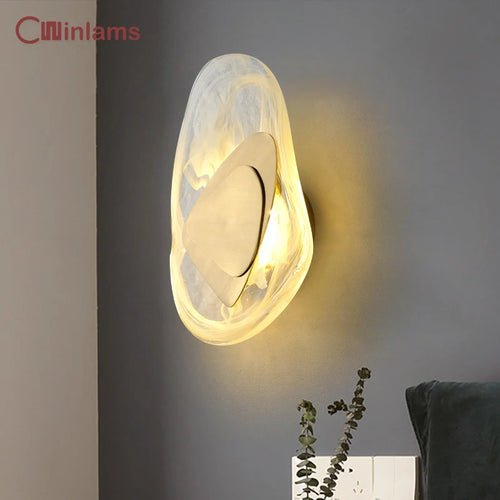 applique murale LED créative en verre pour décoration artistique - vue 2 sur 8