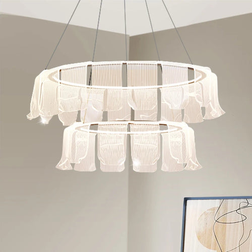 suspension moderne et créatif en acrylique à LED - vue 2 sur 9