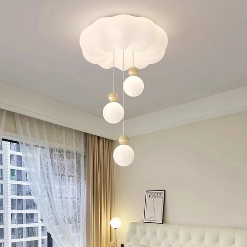 lustre moderne nuage pour chambre enfant romantique et chaleureux - vue 6 sur 15