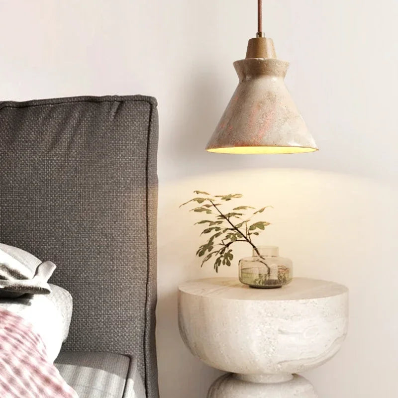lustre vintage en marbre à led pour décoration intérieure élégante