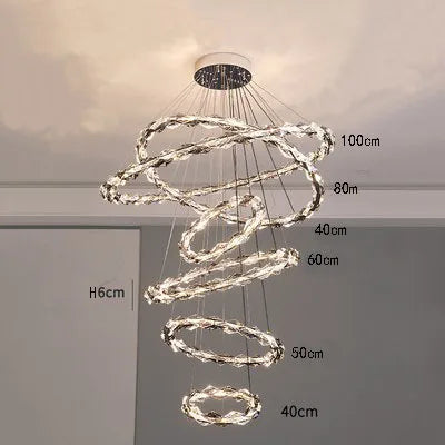 lustre moderne en cristal pour ambiance élégante et minimaliste - vue 16 sur 19