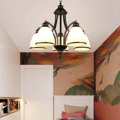 lustre rétro américain pour un éclairage de style campagnard - vue 4 sur 19