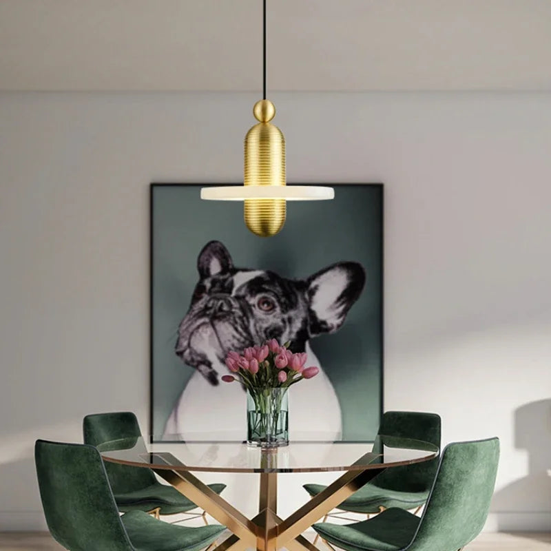 suspension en marbre à led design pour intérieur élégant - vue 5 sur 14