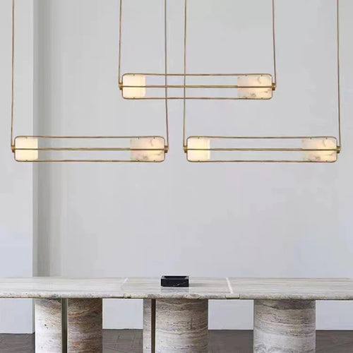lustre art déco en verre et métal pour hôtel - vue 5 sur 12