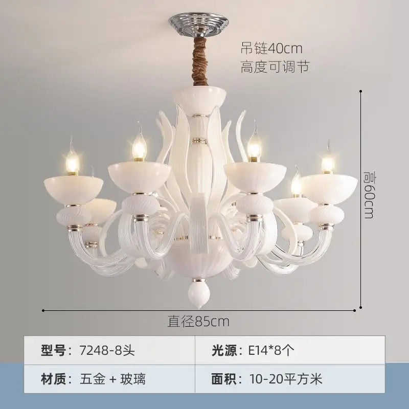 lustre nordique design chic pour éclairage moderne et élégant - vue 8 sur 8