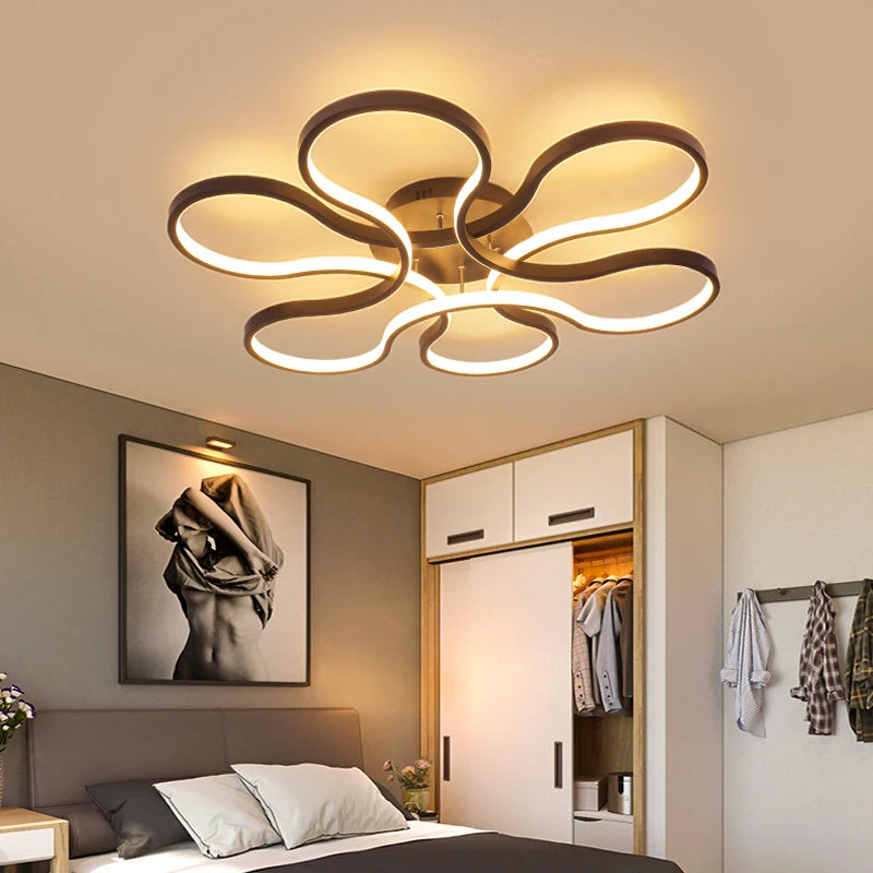 lustre moderne led créatif en aluminium pour restaurant bar - vue 3 sur 11
