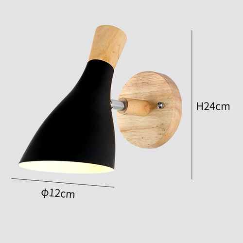 applique murale nordique en bois avec tête directionnelle - vue 11 sur 23