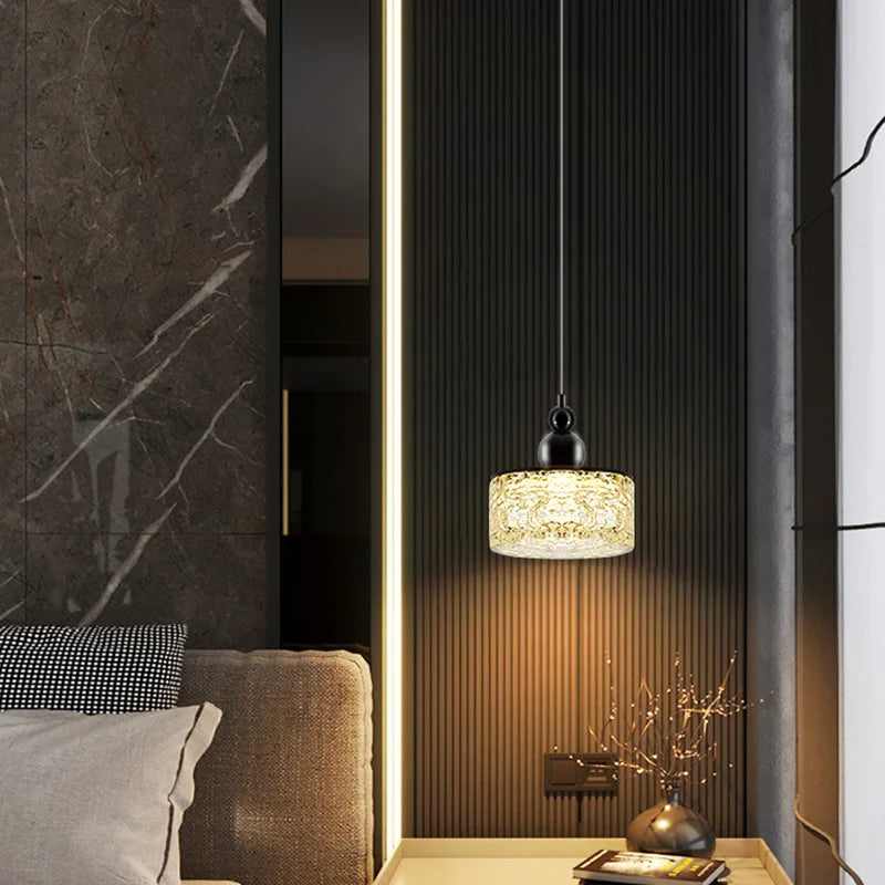 lustre led style 	 en résine et métal ajustable - vue 3 sur 7