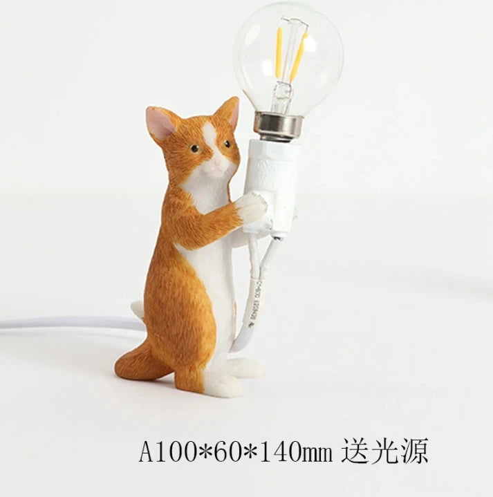 lampe de bureau décorative pour animaux en résine - vue 12 sur 14