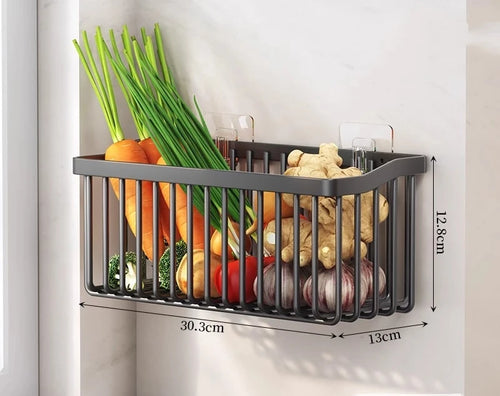 panier mural suspendu pour fruits légumes et décoration intérieure - vue 9 sur 9