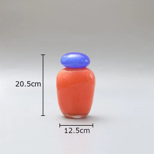 vase en verre décoratif pour arrangement de fleurs artificielles - vue 10 sur 9
