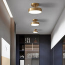 plafonnier cuivre led simple rond vestiaire