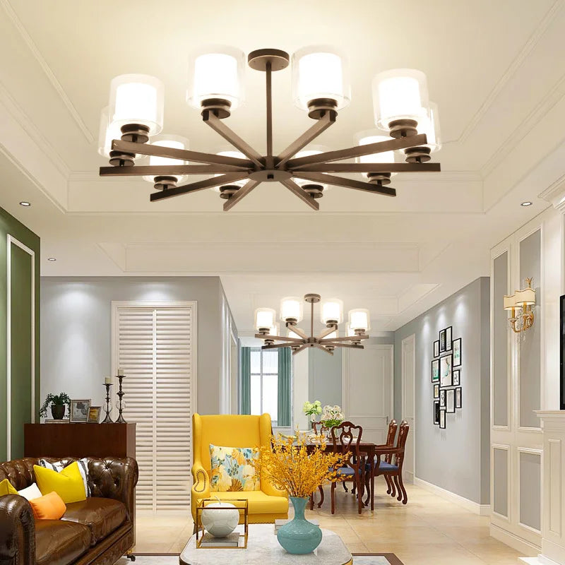 Bosmos European Style Decorative LED Chandeliers For Living Rooms, Bedrooms, And Modern Simple Indoor Lighting - vue 4 sur 21