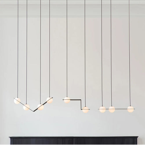 suspension créative minimaliste à géométrie pour espaces commerciaux - vue 2 sur 11