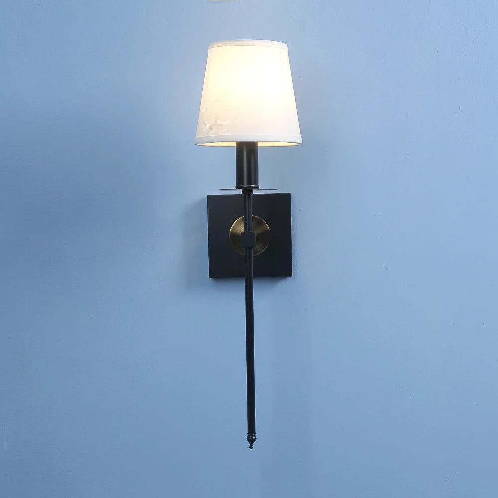 applique murale led américaine en fer galvanisé peinture cuisson - vue 3 sur 7