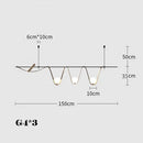 suspension créative minimaliste à led pour éclairage intérieur