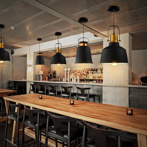 suspension rétro américaine en fer pour café et restaurant - vue 5 sur 8