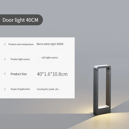 lampe de jardin moderne étanche en aluminium pour extérieur - vue 13 sur 21