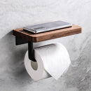 porte-mouchoirs en bois avec étagère pour salle de bain