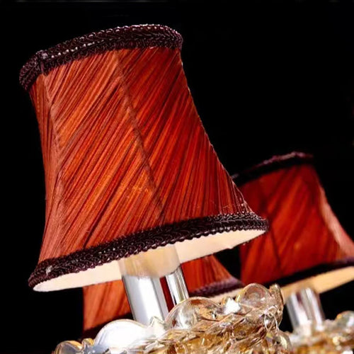 lustre en cristal léger design pour escalier moderne - vue 5 sur 8