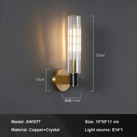 applique murale led design rétro en laiton pour un éclairage moderne