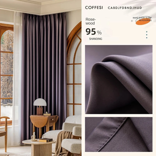 Rideau moderne plissé occultant luxe pour salon chambre - vue 10 sur 18