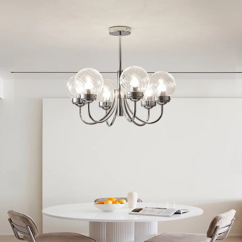 lustre en verre d'art style médiéval pour décoration intérieure - vue 3 sur 8
