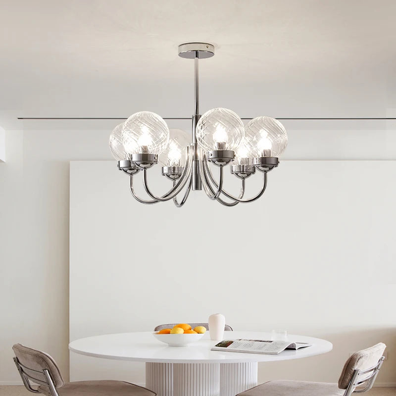 lustre en verre d'art style médiéval pour décoration intérieure - vue 3 sur 8
