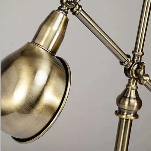 lampe de bureau en bronze style industriel rétro créatif pour travail - vue 7 sur 8