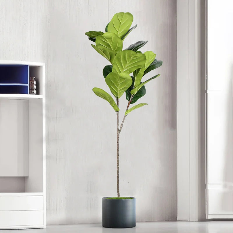 branches artificielles de ficus grandes feuilles pour décoration extérieure - vue 2 sur 6
