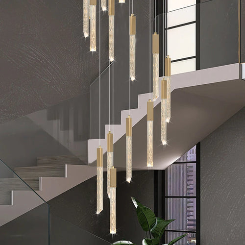 lustre moderne en cristal design personnalisé pour intérieur contemporain - vue 4 sur 17