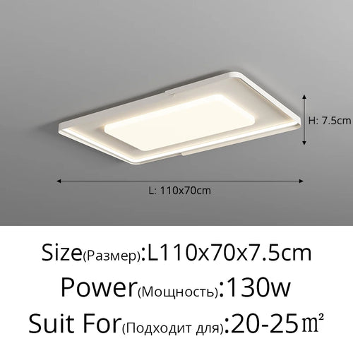 plafonnier led moderne intérieur à intensité variable pour tous les espaces - vue 12 sur 12