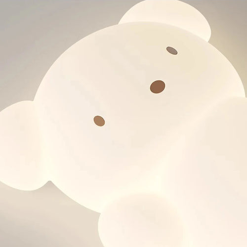 plafonnier ours skateboard lumineux pour chambre d'enfant moderne - vue 7 sur 8
