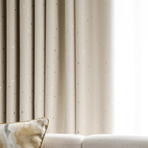 Rideau occultant plissé motif enfant salon chambre balcon - vue 4 sur 12